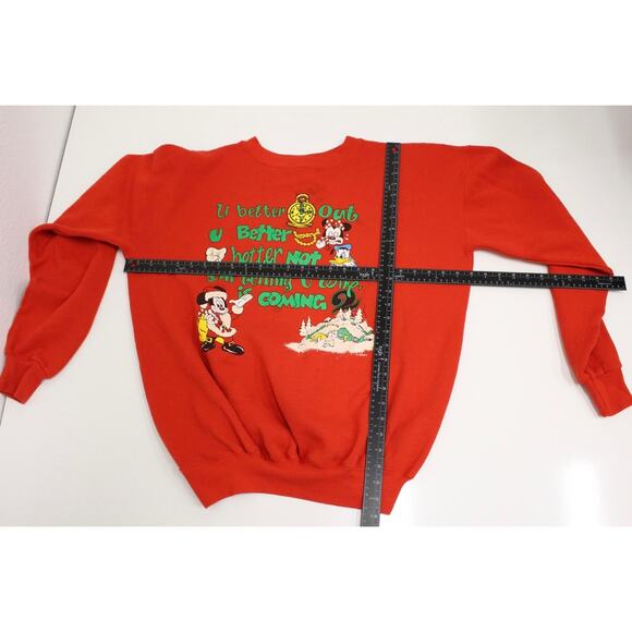 Vintage Mickey Mouse and Friends Christmas Sweatshirt XL - Picture 7 of 9